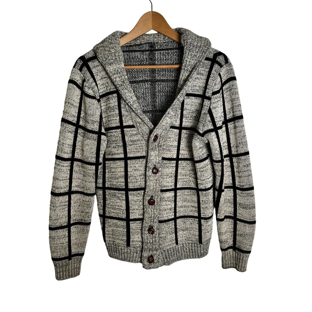 Mens Grandpa Sweater Unbranded Sz S Heavy Buttons Knit Cardigan Unisex Casual